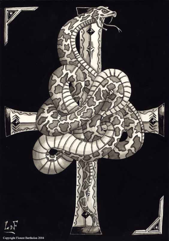 Hurlements, le jeu de l'initié: Le serpent sur la croix